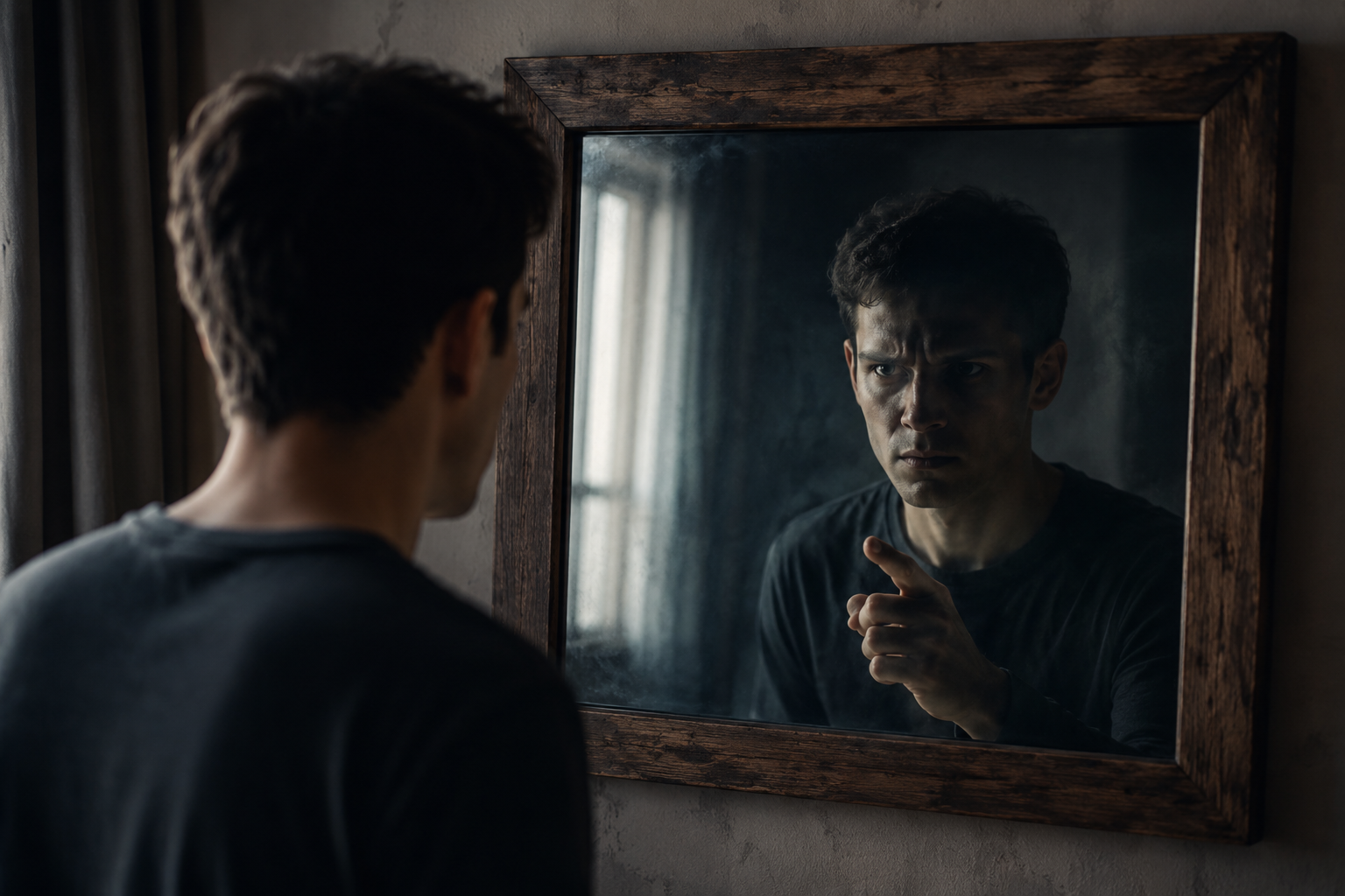 THE GREATEST THIEF IS THE PERSON IN THE MIRROR