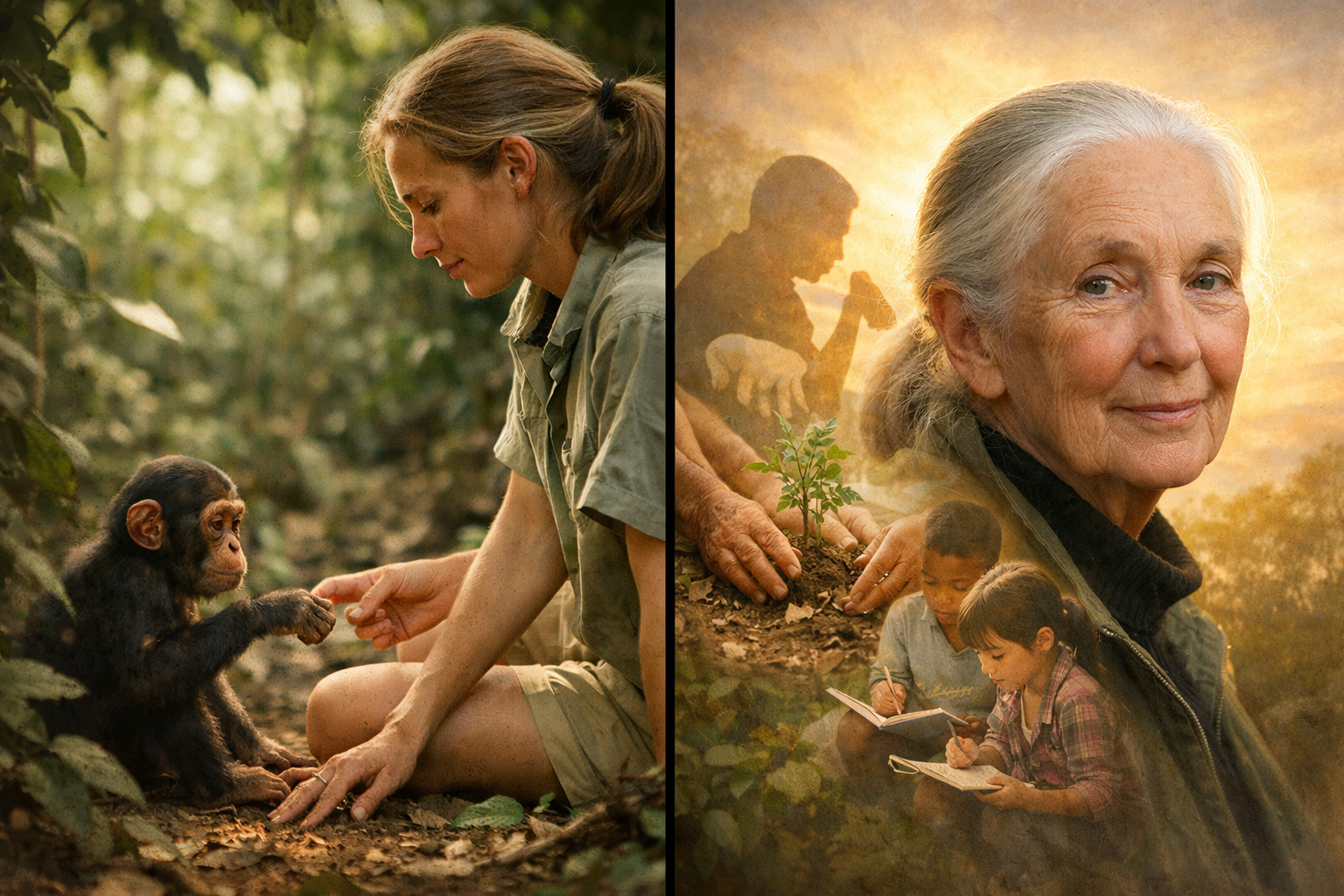THE CONSCIENCE OF SCIENCE - JANE GOODALL AND THE MORAL BOND HUMANITY REBUILT WITH NATURE